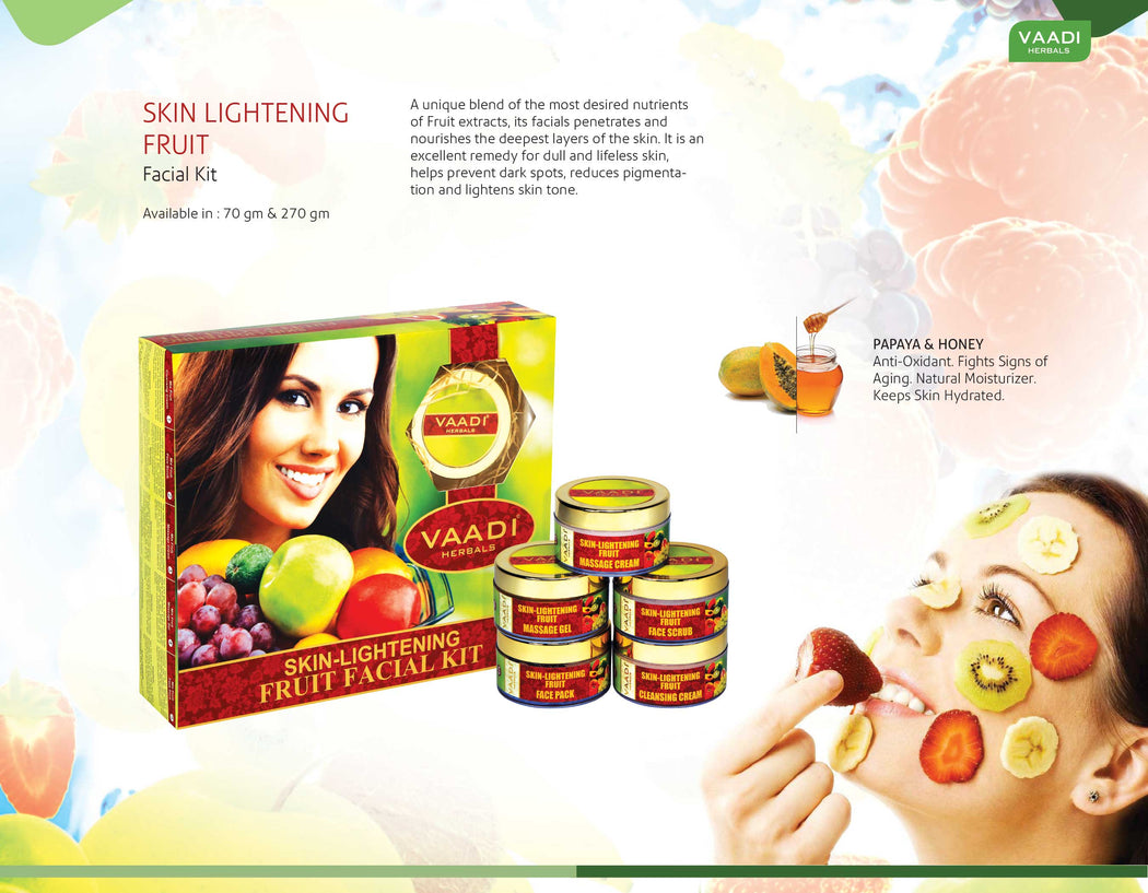 Skin-Lightening Fruit Facial Kit (270 gms)