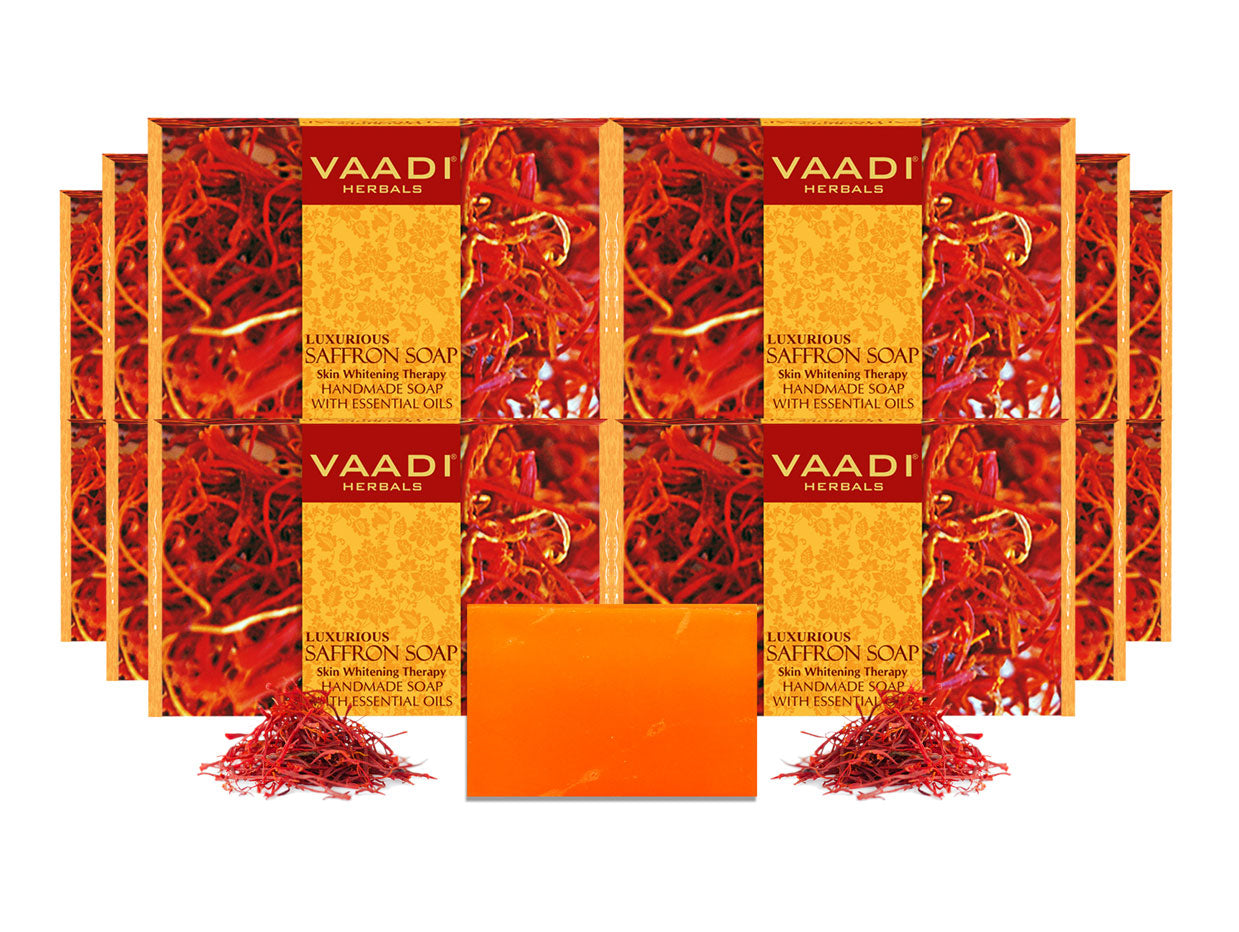 Pack of 12 Luxurious Saffron Soap Skin Whitening Therapy 7