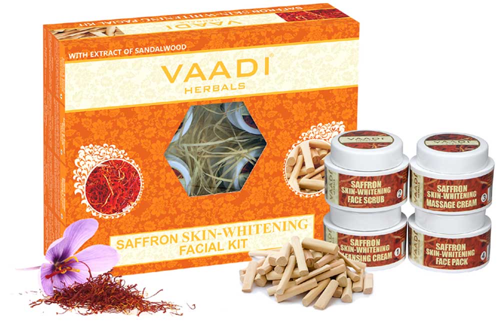 Saffron Skin Whitening Facial Kit With Sandalwood Extract 70 gms