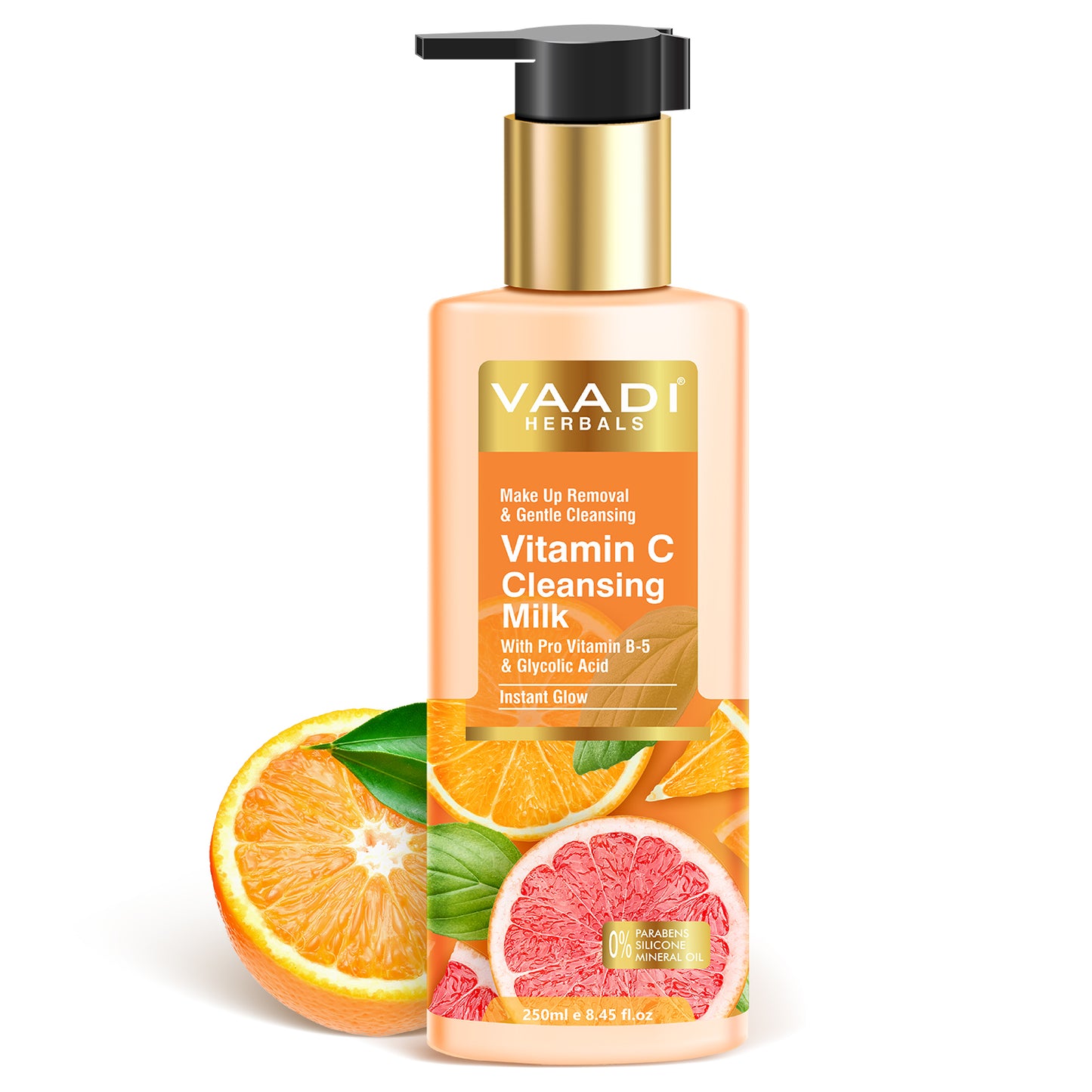 Vitamin C Cleansing Milk with Pro Vitamin B-5 & Glycolic Acid (250 ml)