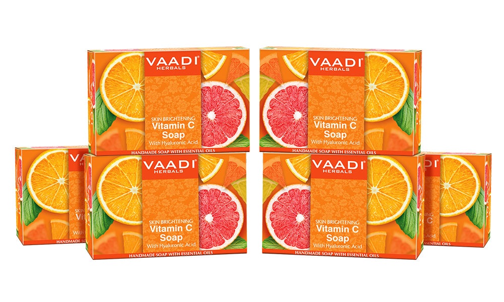 Pack of 6 Vitamin C Soap with Hyaluronic Acid (75 gms X 6)