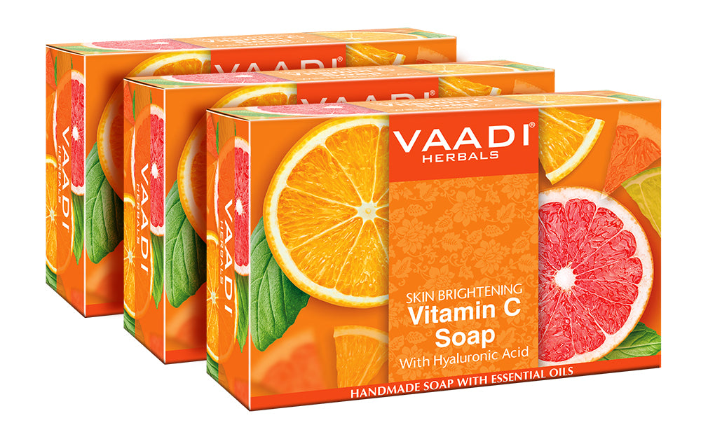 Pack of 3 Vitamin C Soap with Hyaluronic Acid (75 gms X 3)
