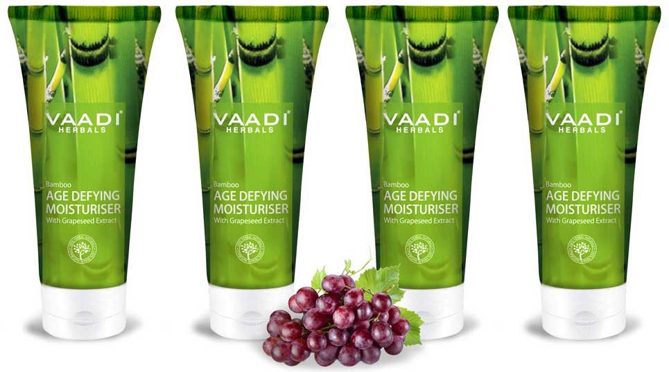 Value Pack of 4 Bamboo Age Defying Moisturizers with Grapeseed Extract (60ml x4)