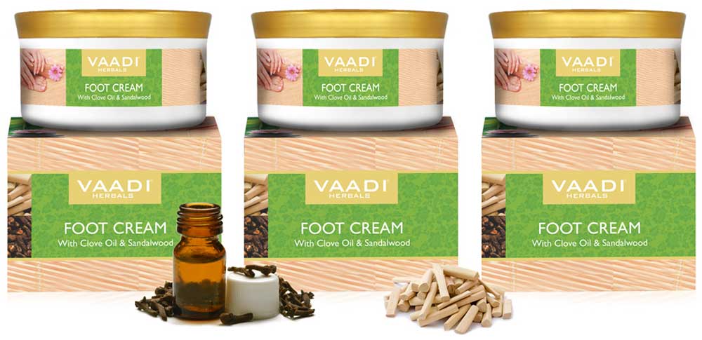 Pack of 3 Foot Cream - Clove & Sandal Oil (150 gms x 3)