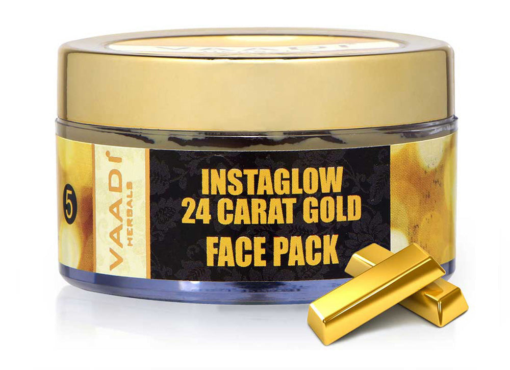 24 Carat Gold Face Pack - Vitamin-E & Lemon Peel (70 gms)