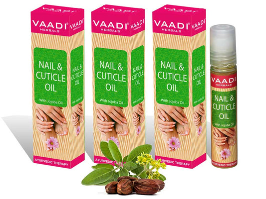 Pack of 3 Nail & Cuticle Oil with Jojoba Oil (10 ml x 3)