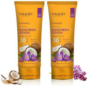 Pack of 2 Sunscreen Lotion SPF-30 with Lilac Ex...