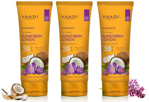 Pack of 3 Sunscreen Lotion SPF-30 with Lilac Ex...