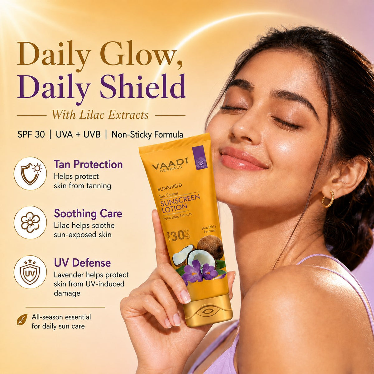Sunscreen Lotion SPF-30 with Lilac Extract (110 ml)