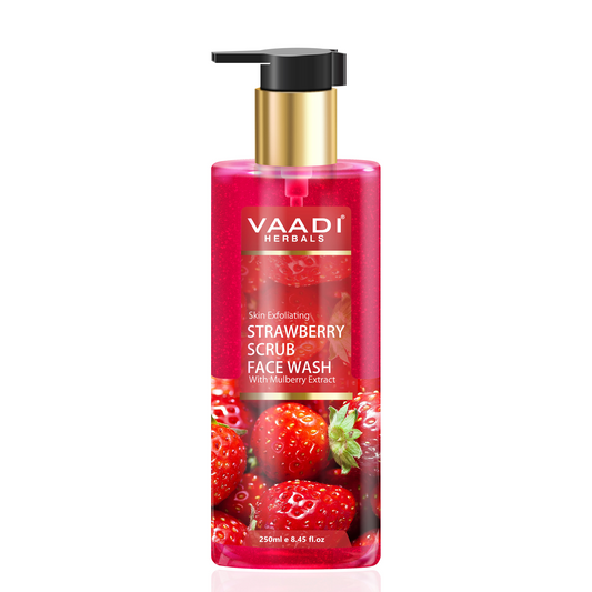 Strawberry Scrub Face Wash With Mulberry Extract (250 ml)