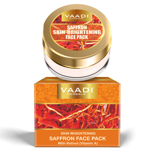 SKIN WHITENING SAFFRON FACE PACK WITH RETINOL (VITAMIN A)(35 Gms)