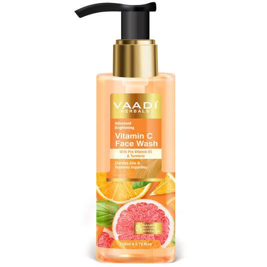 Advanced Brightening Vitamin C Face Wash With Pro Vitamin B5 & Turmeric (110 ml)