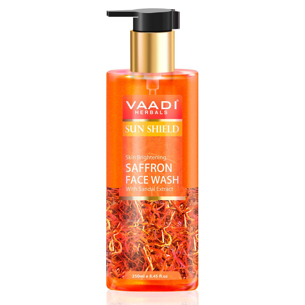 Skin Whitening Saffron Face Wash With Sandal Extract (250 ml)