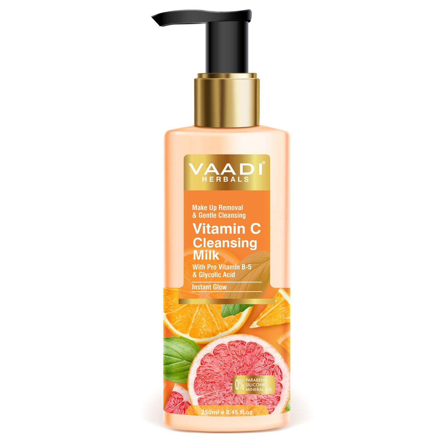 Vitamin C Cleansing Milk with Pro Vitamin B-5 & Glycolic Acid (250 ml)