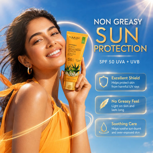 Sunscreen Lotion SPF-50 with Aloe Vera & Chamomile (110 ml)
