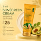 Pack of 2 Sunscreen Cream SPF-25 with Extracts of Kiwi & Avocado (110 gms x 2)