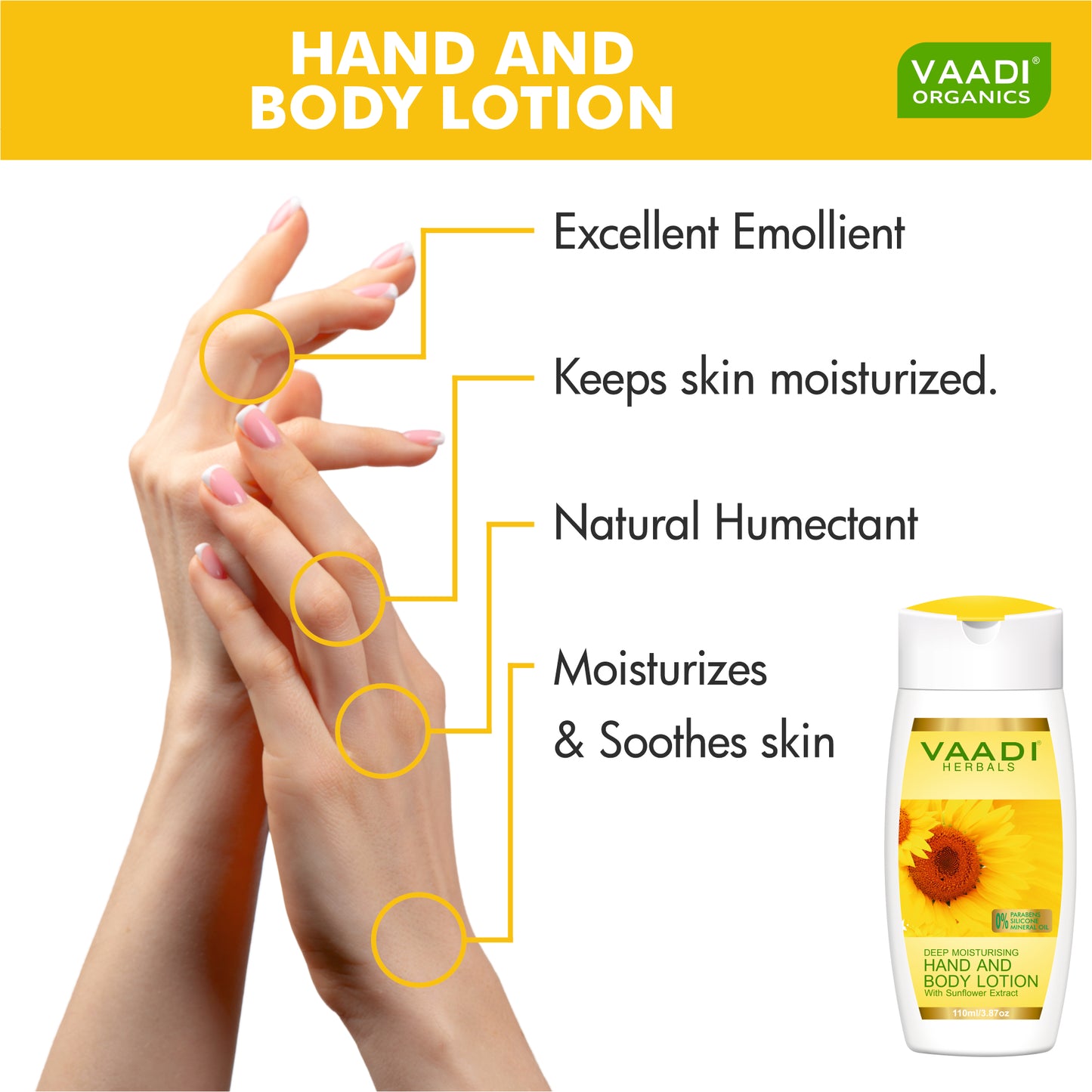 Hand & Body Lotion With Sunflower Extract (110 ml)