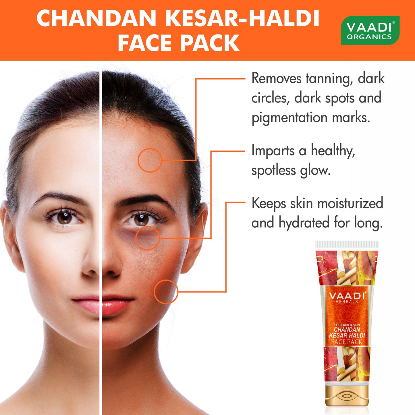 Chandan Kesar Haldi Fairness Face Pack (120 gms)