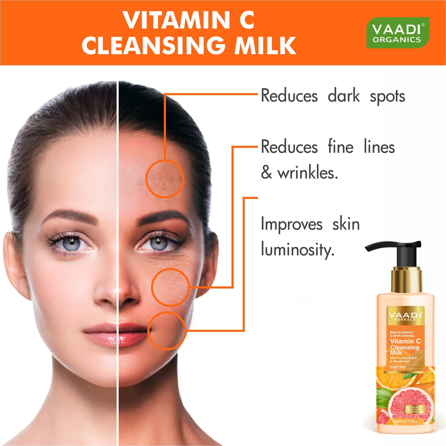 Vitamin C Cleansing Milk With Toner (110 ml X 2)