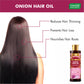 Black Seed and Red Seed Onion Hair Oil with Vitamin B3- Anti- Hairfall-Promotes Hair Growth- -Reduuces Dandruff-Nourishes Hair Roots- Promotes Hair Thickness- For All Hair types - 250ml