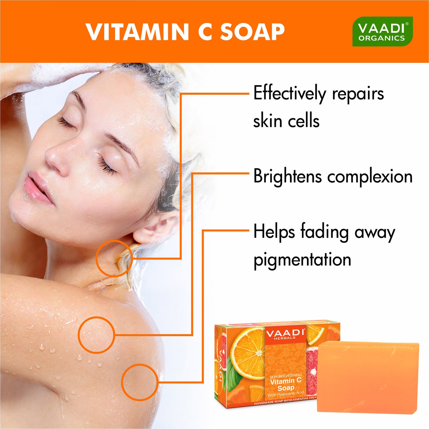 Vitamin C Soap with Hyaluronic Acid (75 gms)