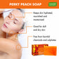 Pack of 12 Perky Peach Soap With Almond Oil (75 gms x 12)