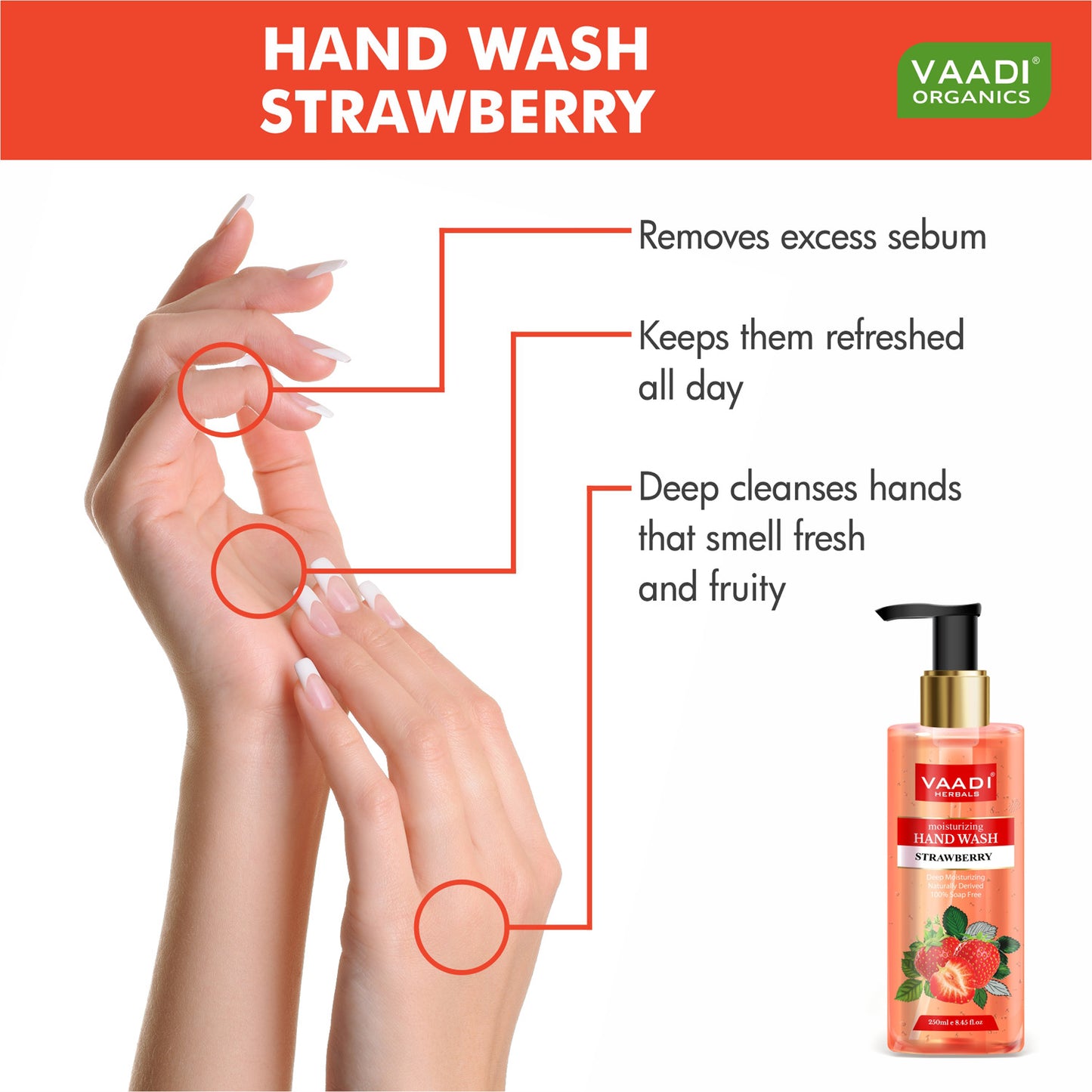 Pack of 3 Luxurious Handwash - Argan Oil & Coconut, Lemongrass & SheaButter, Strawberry (250 ml x 3)