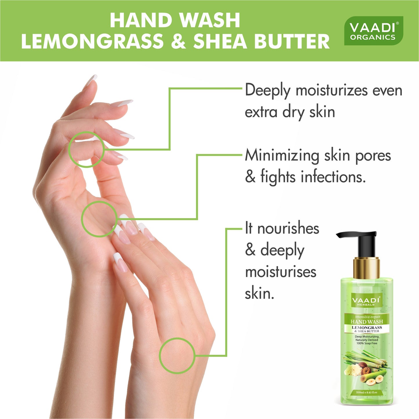 Pack of 2 Intensive-Repair Lemongrass & Shea Butter Hand Wash (250 ml x 2)