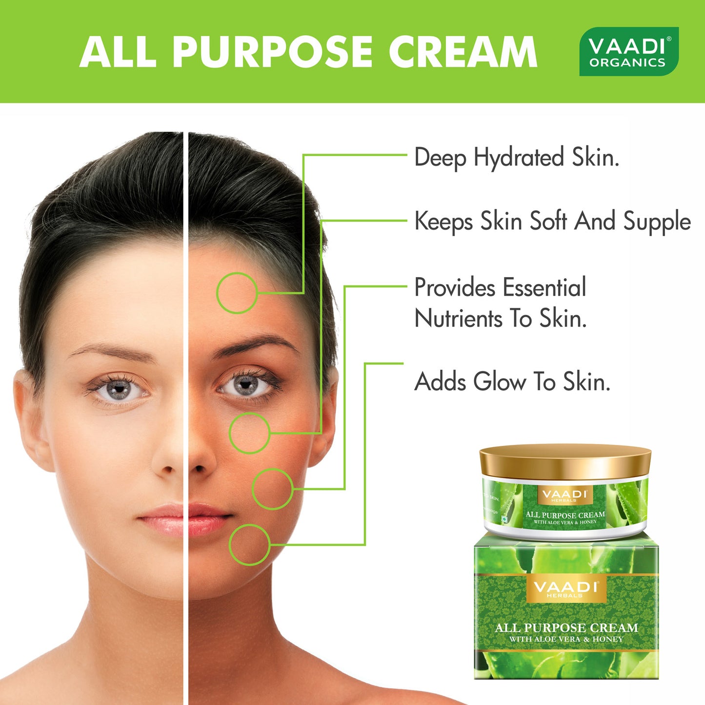 All Purpose Cream with Aloe Vera, Honey & Manjistha (150 gms)