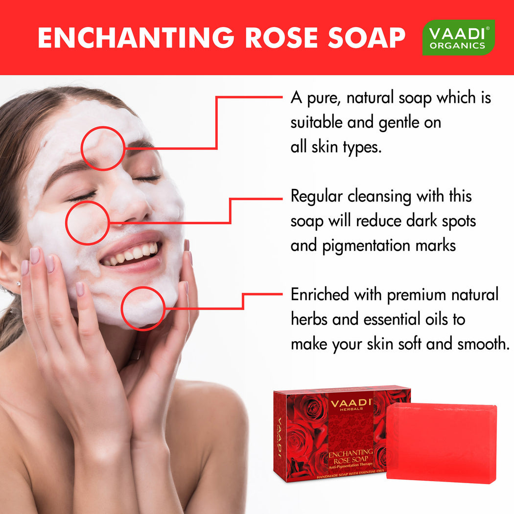 Enchanting Rose Soap with Mulberry Extract (75 gms)