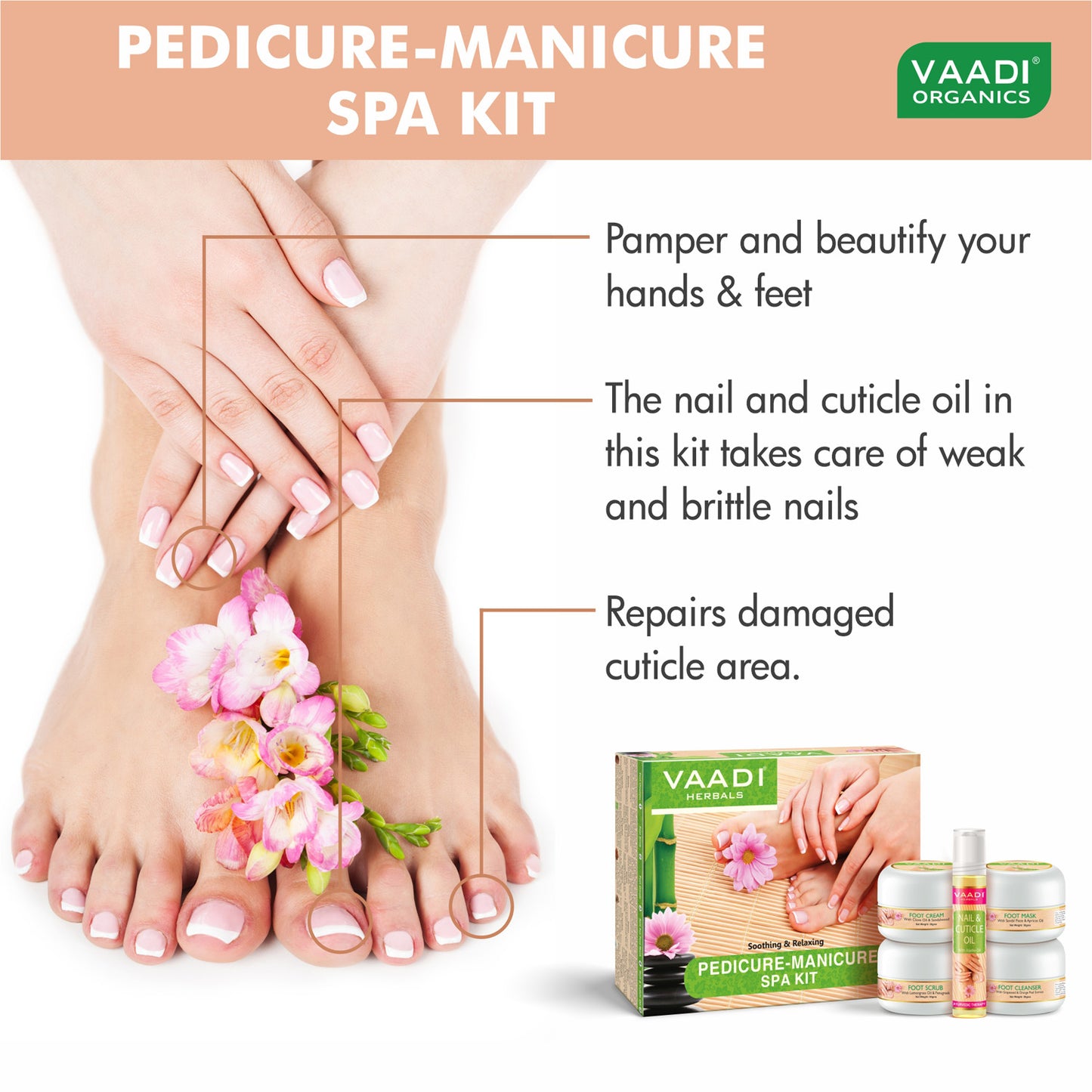 Pedicure Manicure Spa Kit - Soothing & Refreshing (135 gms)