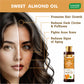 Cold-Pressed Sweet Almond Oil with Vitamin E - Anti Hair Fall - Removes Dark Circles- Skin Moisturizer-Promotes Hair Growth - 250ml