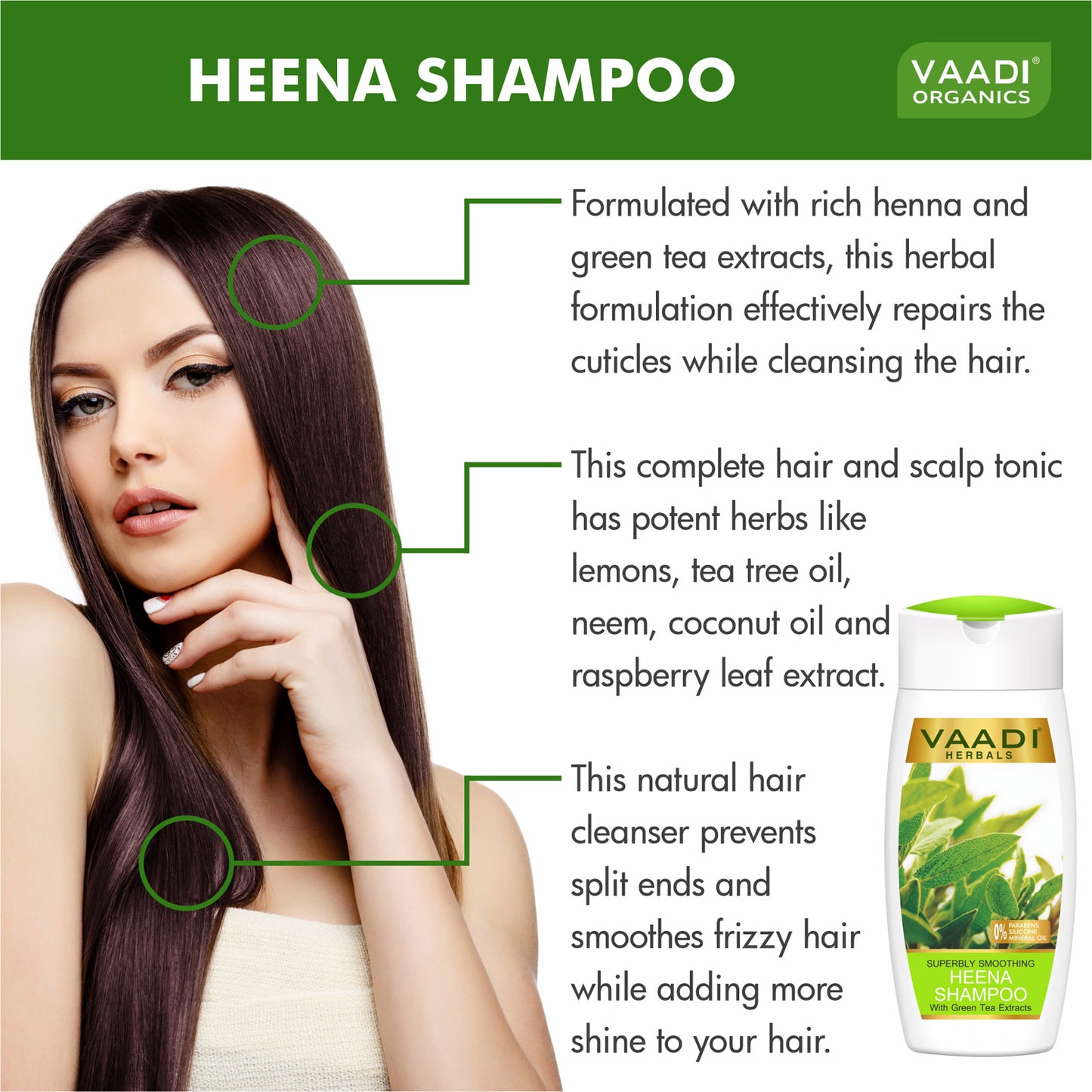 Superbly Smooothing Heena Shampoo with Corn Rose Conditioner (110 ml x 2)