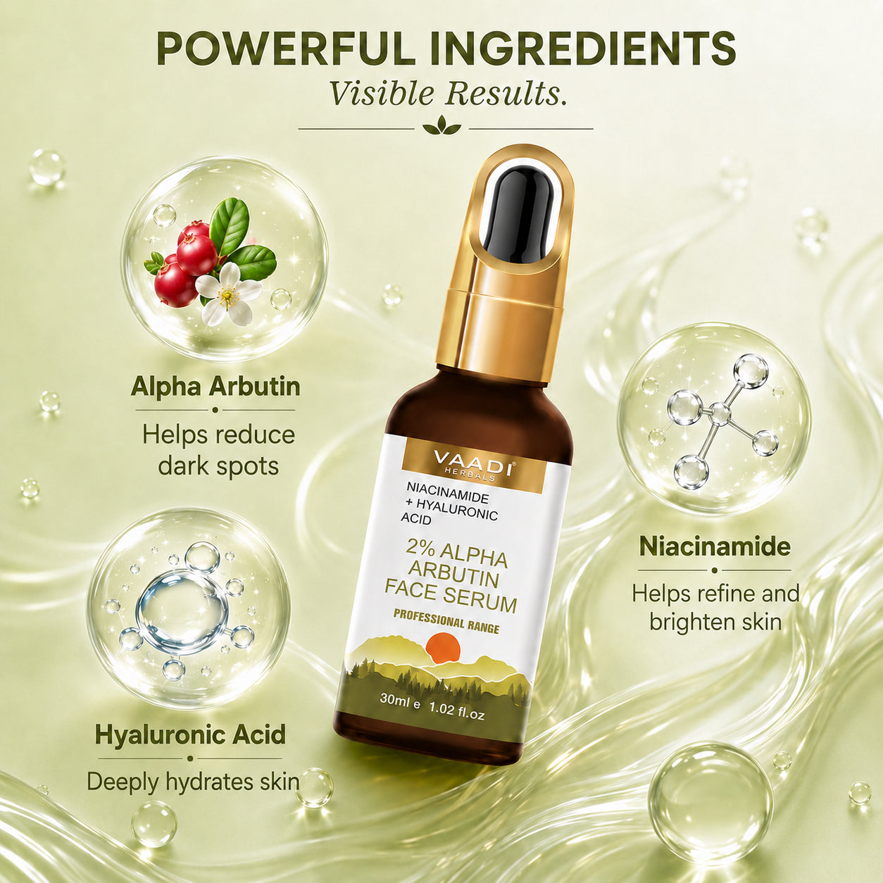 2% Alpha Arbutin Face Serum With Niacinamide & Hyaluronic Acid (30 ml)