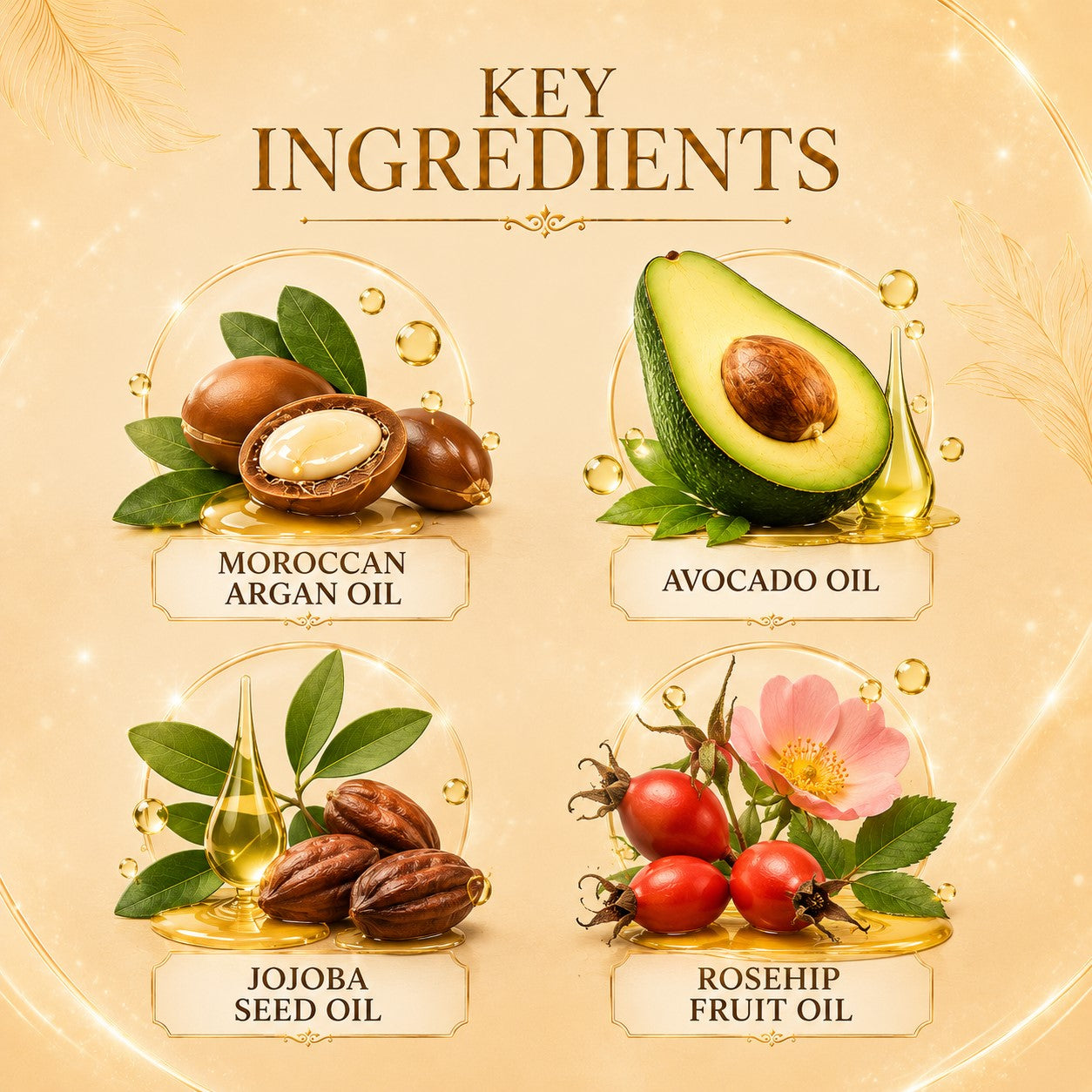 Cold Pressed Morrocon Argan Oil with Avocado- For Hair, Skin & Nails- Promotes Hair Growth- Skin Moisturisation-Healthy Nail Growth - UV Protection- 120ml