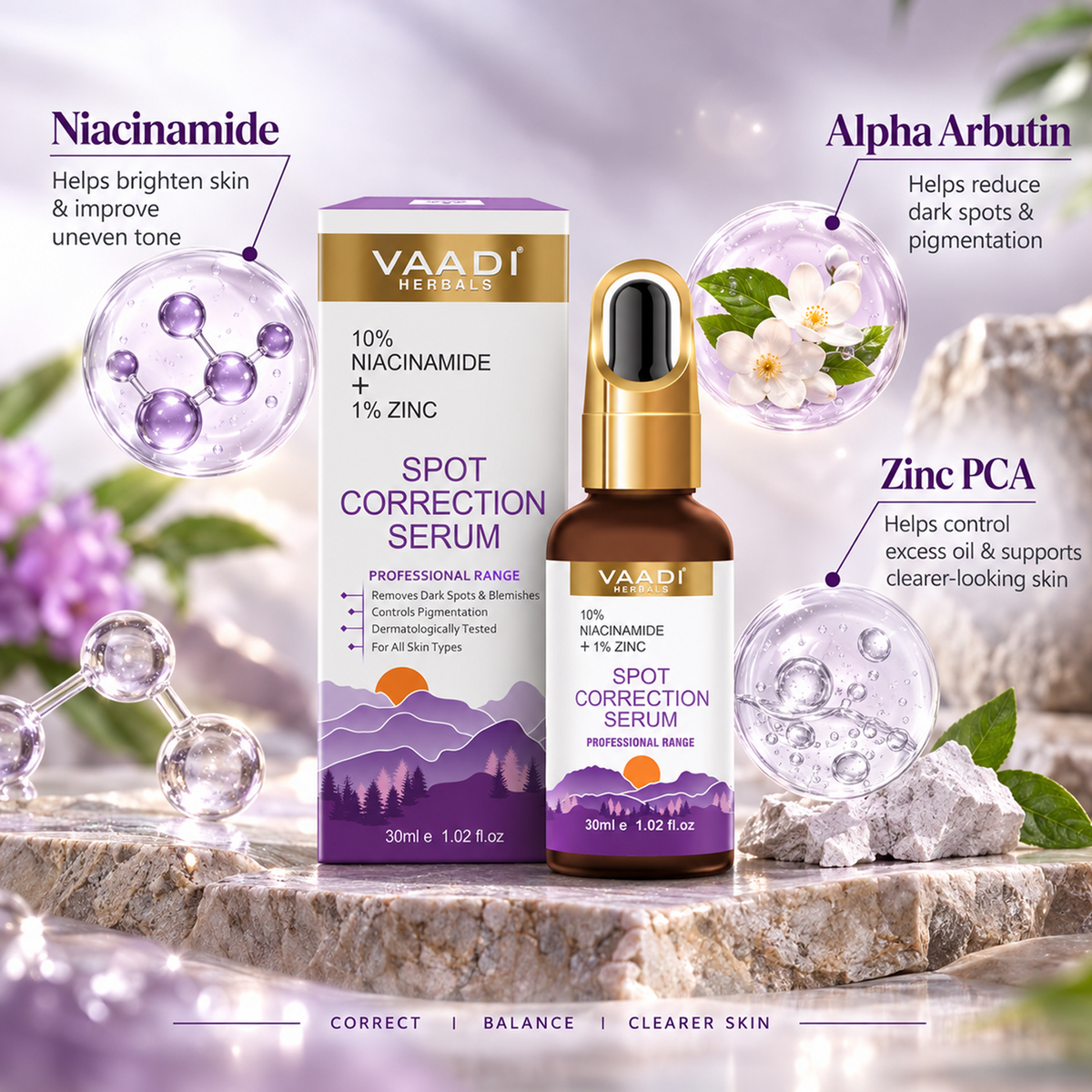 Spot Correction Serum With 10 % Niacinamide & 1% Zinc (30 ml)