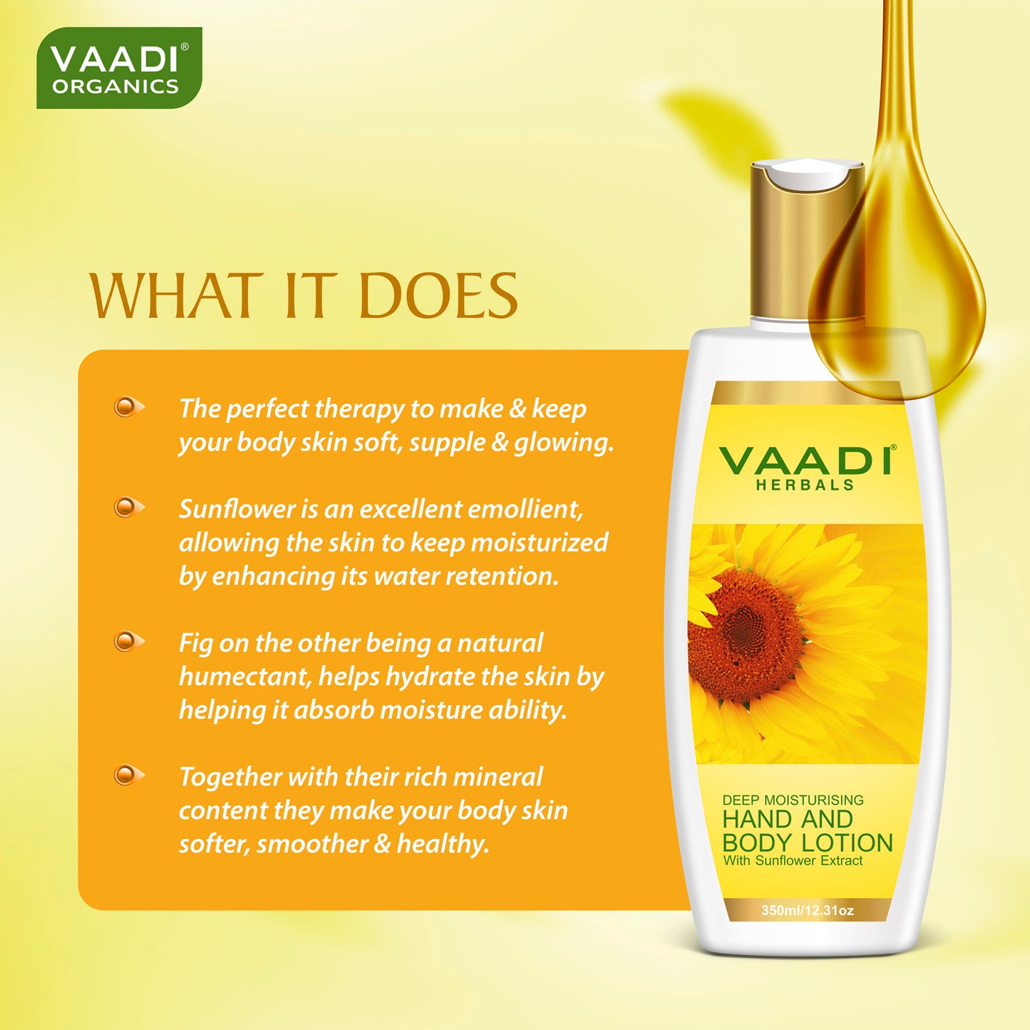 Hand & Body Lotion With Sunflower Extract (350 ml)