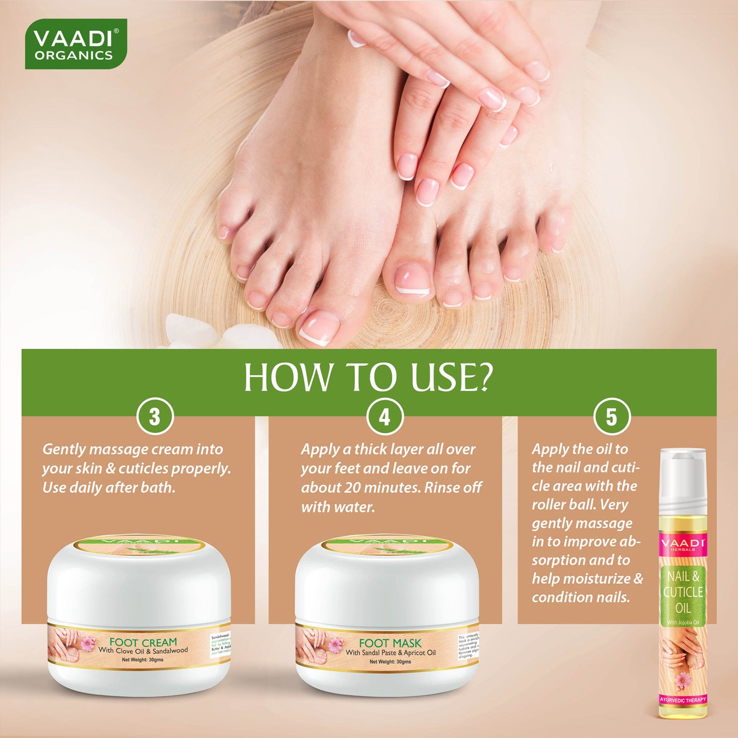 Pedicure Manicure Spa Kit - Soothing & Refreshing (135 gms)