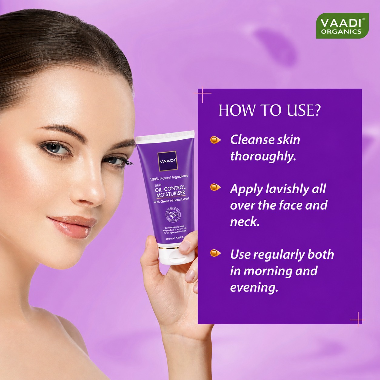 Tulip Oil Control Moisturizer with Green Almonds extract (150 ml)