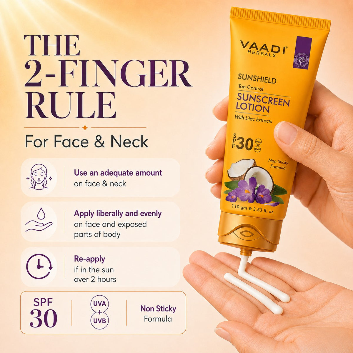 Sunscreen Lotion SPF-30 with Lilac Extract (110 ml)