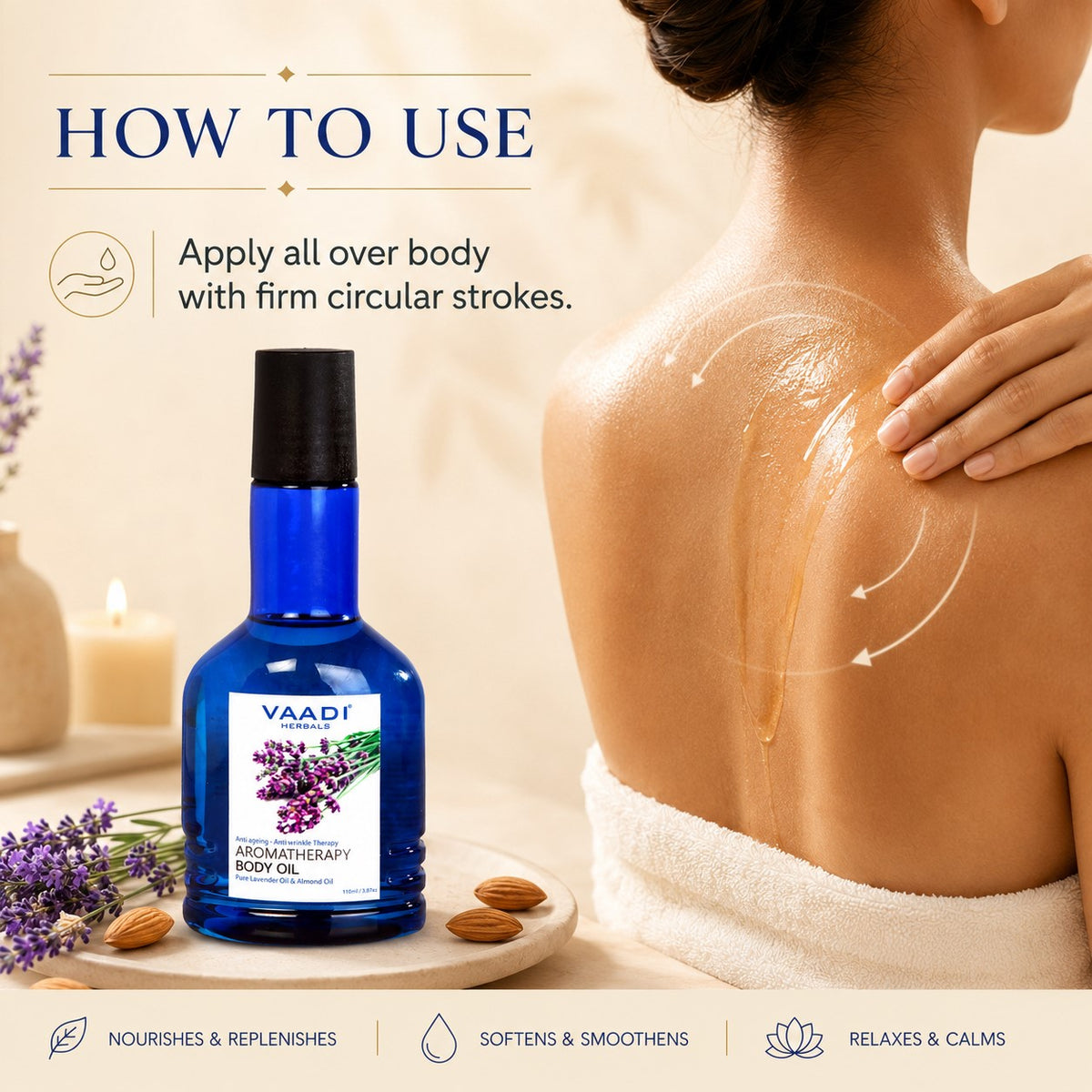 Aromatherapy Body Oil-Lavender & Almond Oil (110 ml)