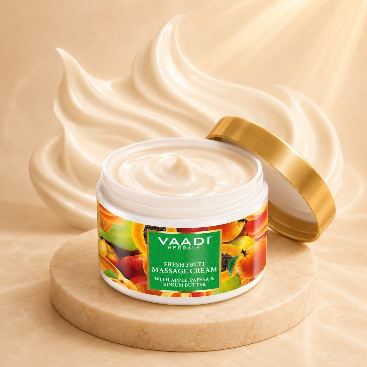 Fresh Fruit Massage Cream With Apple Papaya & Kukum Butter (500 gms)