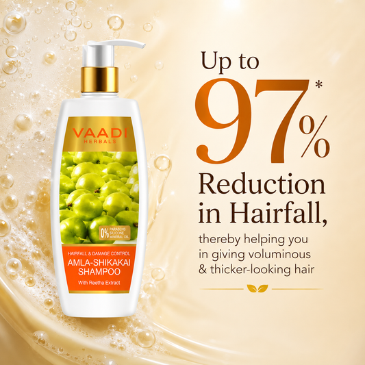 Amla Shikakai Shampoo - Hairfall & Damage Control (350 ml)