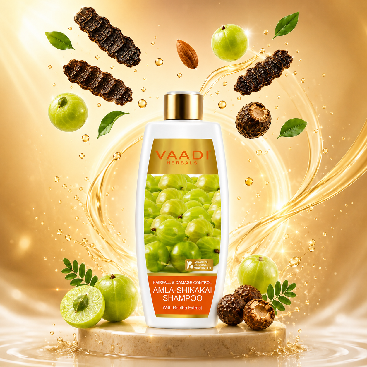 Amla Shikakai Shampoo - Hairfall & Damage Control (350 ml)