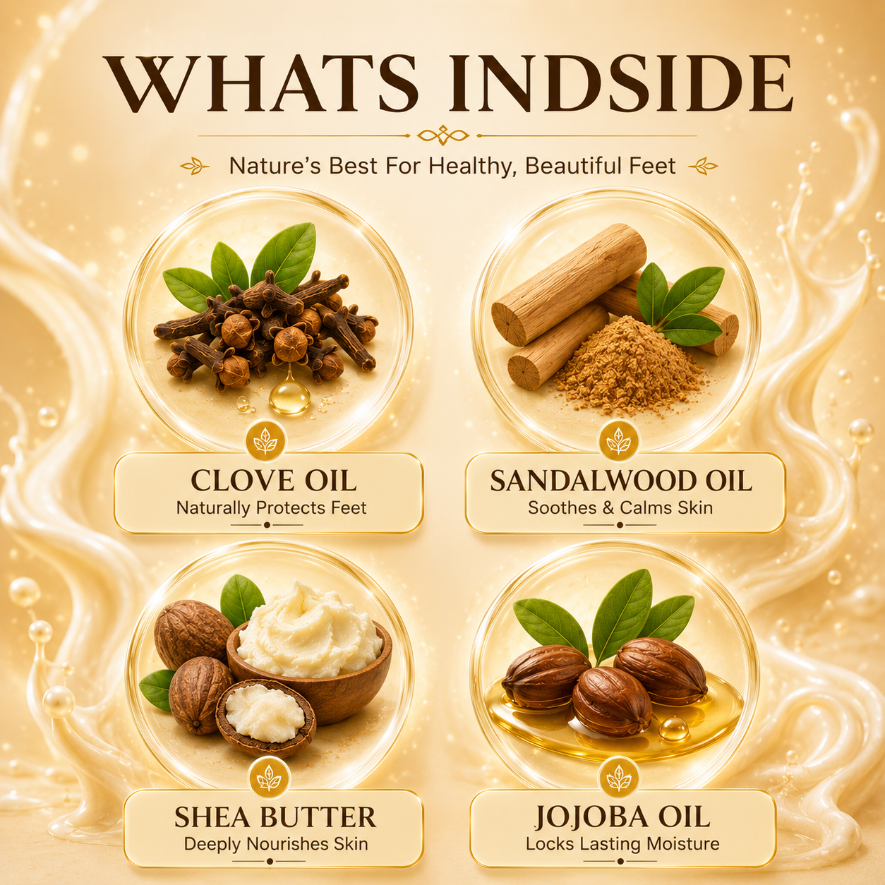 Foot Cream- With Clove Oil & Sandalwood (500 gms)