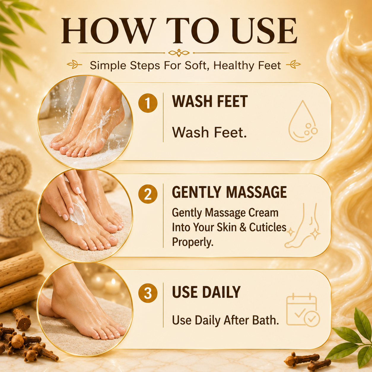 Foot Cream- With Clove Oil & Sandalwood (500 gms)