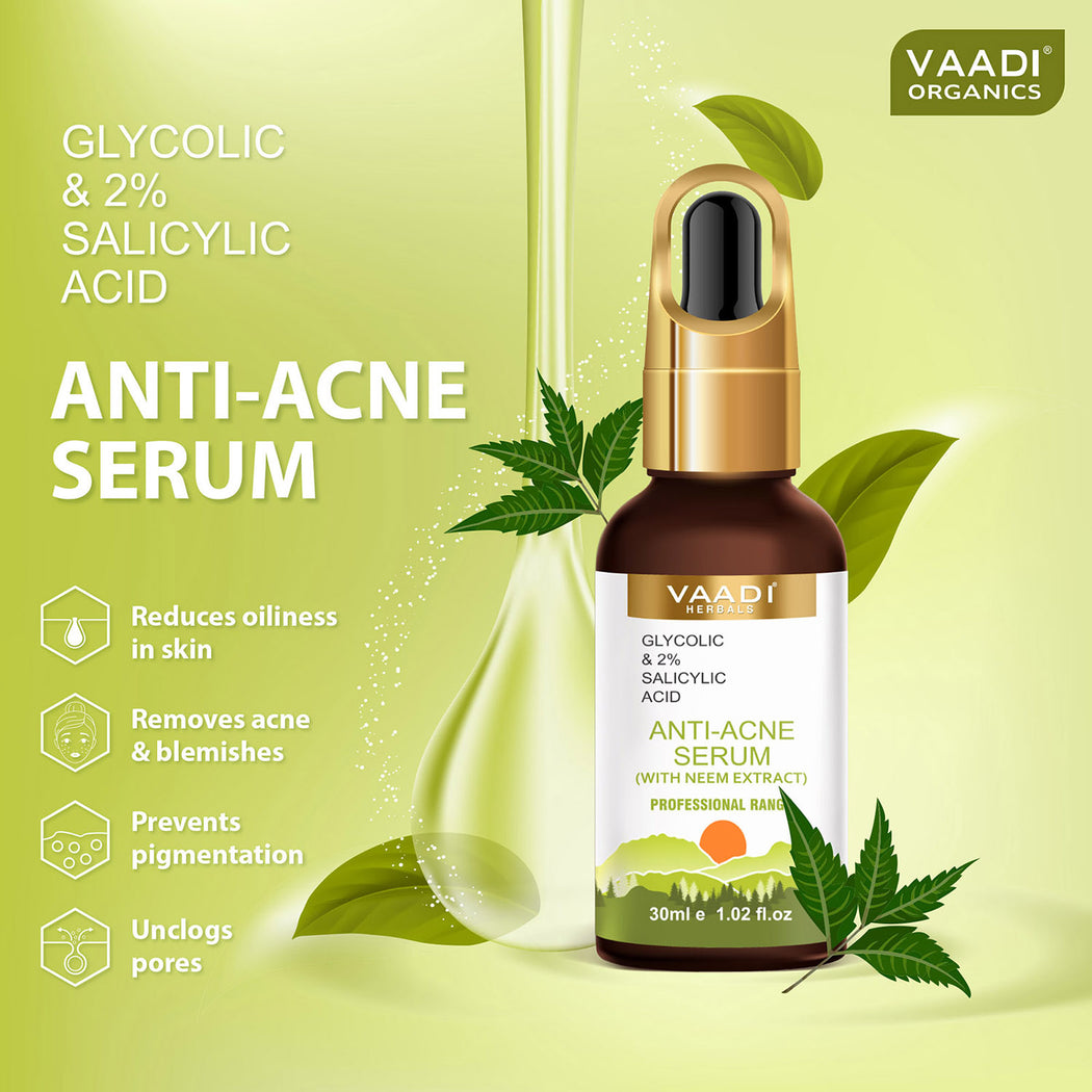Anti-Acne Serum With Glycolic & 2% Salicylic Acid (30 ml)
