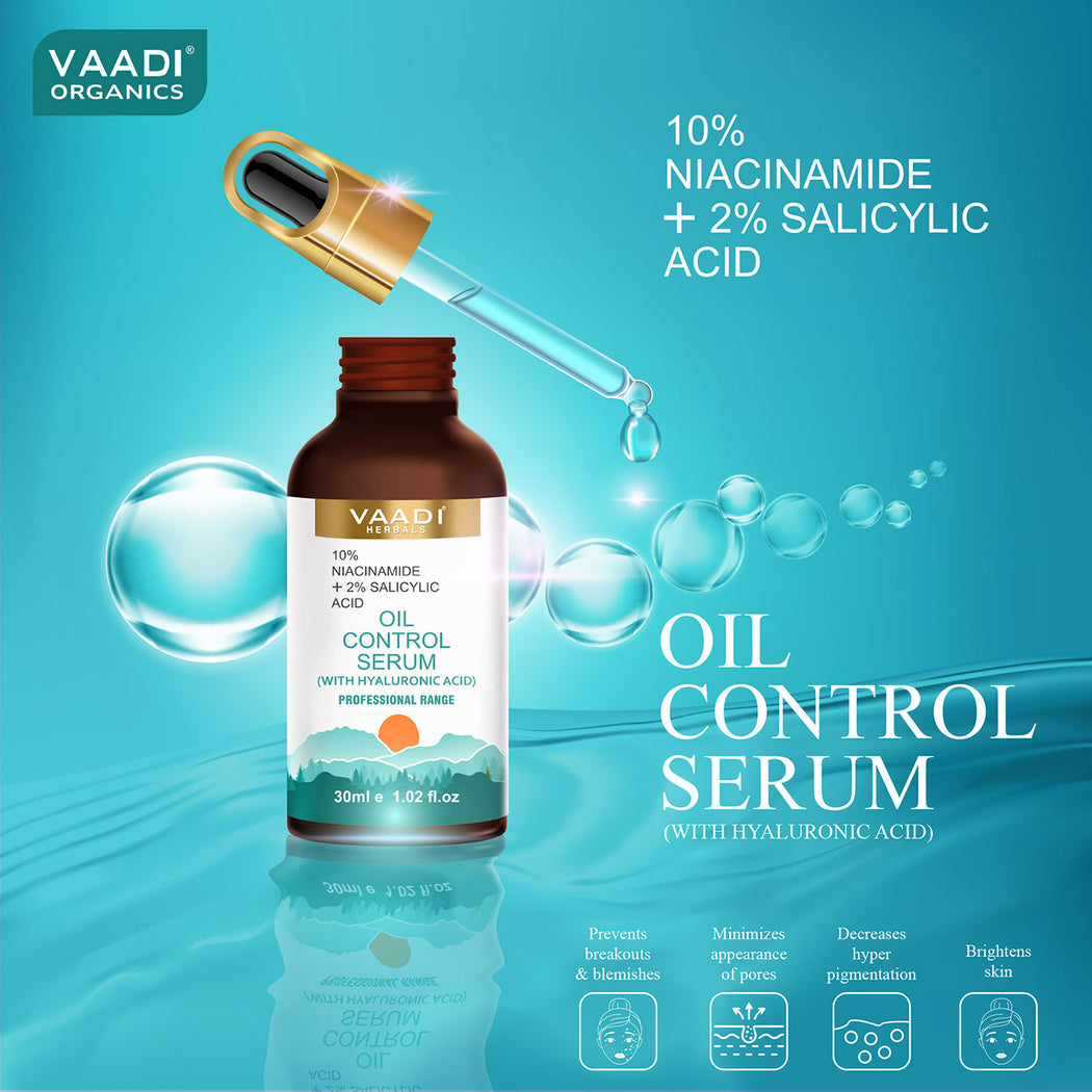 Oil Control Serum With 10 % Niacinamide & 2% Salicylic Acid (30 ml)