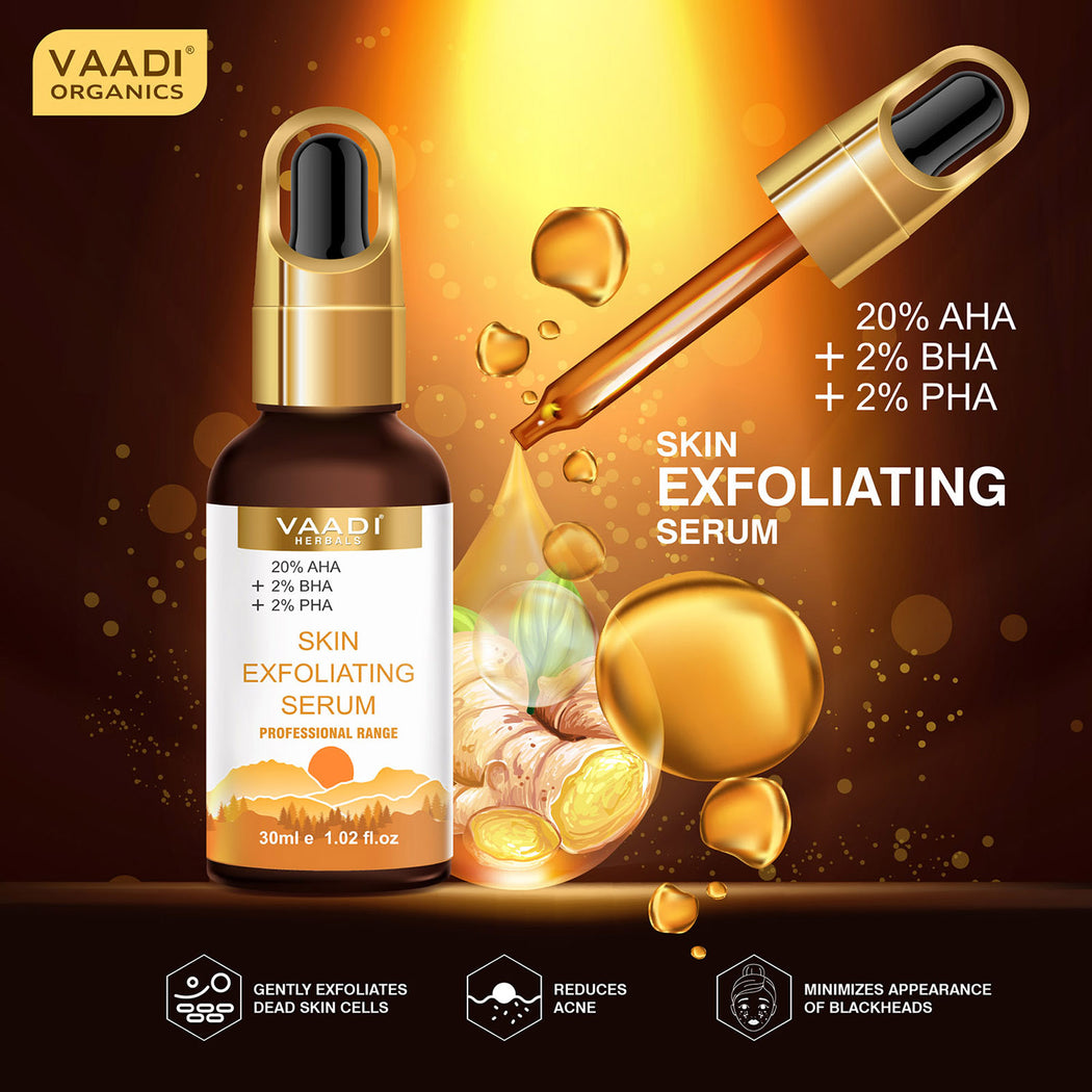 Skin Exfoliating Serum With 20% AHA & 2% BHA & 2% PHA (30 ml)