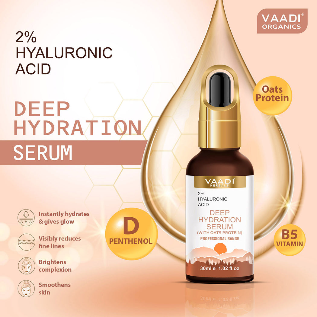 Deep Hydration Serum With 2% Hyaluronic Acid & Oats Protein (30 ml)